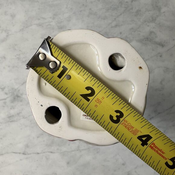 Vintage Kitty Cat Gray Tabby Kitten Yarn Ball Holder Bowl OCI Fitz & Floyd FLAWS - Picture 11 of 15